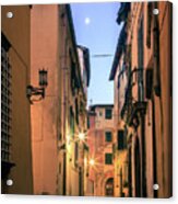 Moon Over Old Lucca Acrylic Print