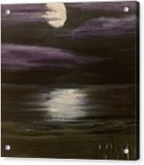 Moonlight Over Ludington Acrylic Print