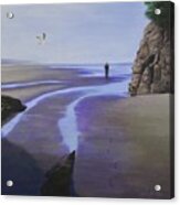 Low Tide On Moonstone Beach Acrylic Print