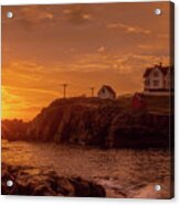 Morning In Maine - Nubble Lighthouse Acrylic Print
