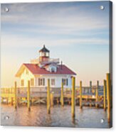 Morning Light Outer Banks Manteo Lighthouse Obx North Carolina Acrylic Print