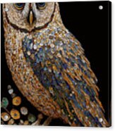 Mosaic Owl Acrylic Print