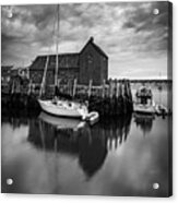 Motif #1 In Black And White Acrylic Print