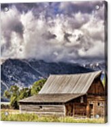 Moulton Barn In Grand Tetons 1223 Acrylic Print