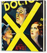 Movie Poster For ''doctor X'', 1932 Acrylic Print