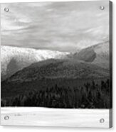 Mt Adams And Mt Jefferson In Winter Acrylic Print