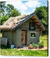 Mud Hut With Grassy Roof Acrylic Print