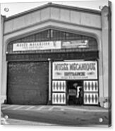 Musee Mecanique Antique Arcade Warehouse Entrance Pier 45 Fishermans Wharf San Francisco Bw Acrylic Print