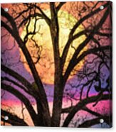 Nature In Stained Glass Acrylic Print