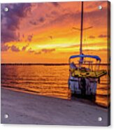 Navarre Florida Fire Sunset Acrylic Print