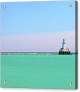 Navy Pier Lighthouse Lake Michigan Acrylic Print