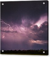 Nebraska August Lightning 042 Acrylic Print