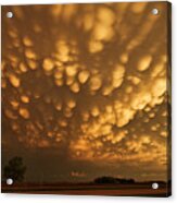 Nebraska Mammatus Clouds Acrylic Print