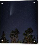 Neowise Stars Comet Print Acrylic Print