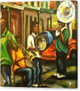 New Orleans Street Band Acrylic Print