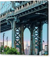 New York City, Manhattan Bridge, Dumbo Acrylic Print