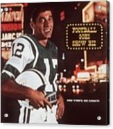 New York Jets Qb Joe Namath Sports Illustrated Cover Acrylic Print