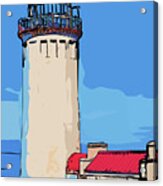 North Head Lighthouse In Abstract Acrylic Print
