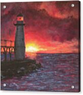 North Pierhead Lighthouse Acrylic Print