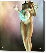 Nude With Magic Bubble Acrylic Print