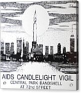 Nyc Aids Poster Acrylic Print
