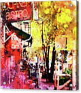 Nyc Watercolor Collection - Greenwich Village Acrylic Print