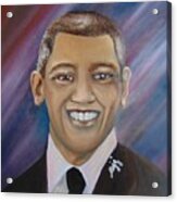 Obama Portrait Acrylic Print