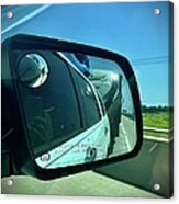 Objects In Mirror Are Closer Than They Appear Acrylic Print