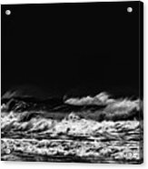 Ocean In Black And White # 05 Acrylic Print