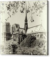 Old Notre Dame Cathedral Acrylic Print