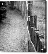 Old Wooden Fence Acrylic Print