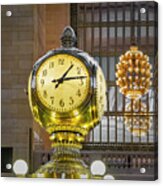 Opal Clock Grand Central Terminal Acrylic Print