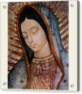 Our Lady Of Guadalupe Replica Bust Acrylic Print