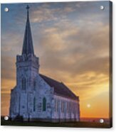 Our Lady's Sunset Acrylic Print