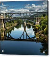 Ourense Camino Rio Minho Bridge Acrylic Print