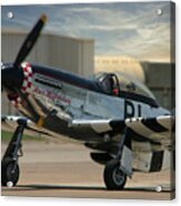 P-51 Taxi For Take-off Acrylic Print