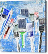 Paintbrush Abstract Acrylic Print