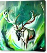 Painting Endangered Woodland Caribou Painting Ill Acrylic Print