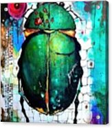 Painting Motor Series No 4 Beetle Art Background Acrylic Print