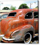 Pair Of Rusty 1947 Cadillac Imperial Limos Acrylic Print