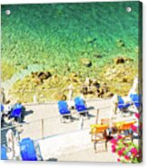 Paleokastritsa Beach On Korfu Acrylic Print