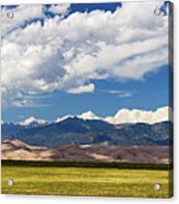 Panorama Of Great Sand Dunes Np Acrylic Print