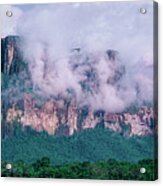 Panorama Tepui From Carro River Caniama National Park Acrylic Print