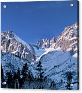 Panoramic Winter Middle Palisades Glacier Eastern Sierra Acrylic Print