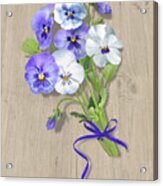 Pansies For My Love Acrylic Print