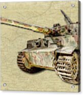 Panzer Vi Tiger Canvas Acrylic Print