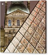 Paris - Le Louvre Museum And Pyramid Acrylic Print