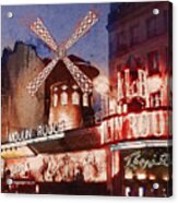 Paris. Moulin Rouge. Acrylic Print