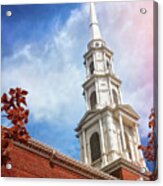 Park Street Church Steeple Boston Massachusetts Acrylic Print
