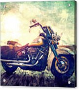 Parked Motorcycle Acrylic Print